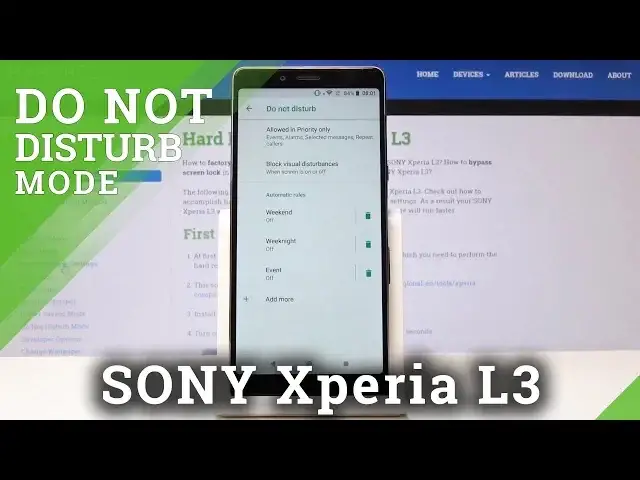 Video thumbnail for How to Enable Do Not Disturb Mode in SONY Xperia L3 – Silence Mode
