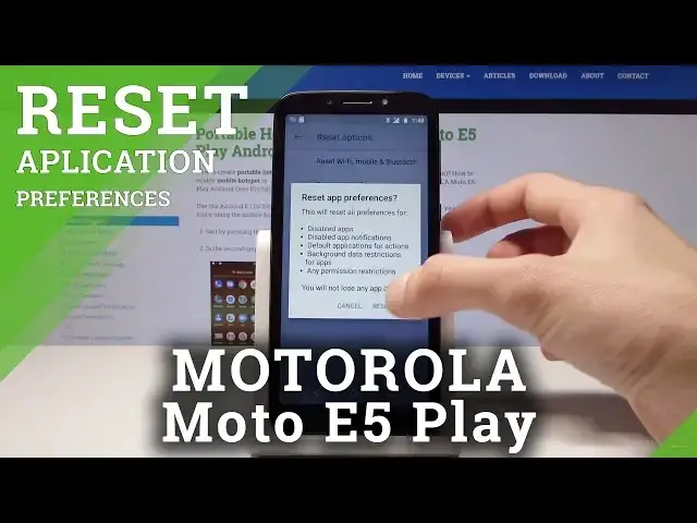 'Video thumbnail for How to Reset App Preferences on MOTOROLA Moto E5 Play - Reset App Settings'