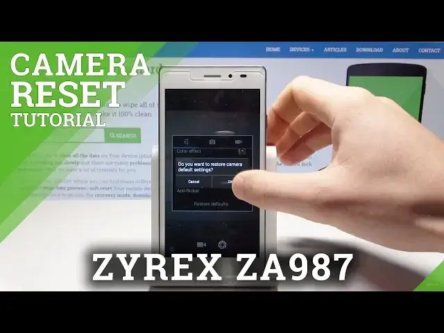 'Video thumbnail for How to Restore Camera Defaults in ZYREX ZA987 - Reset Camera'