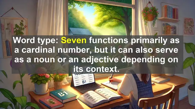 Video thumbnail for 2500 Must Know CEFR B1 Vocabulary - The Number Seven: More Than Just a Digit