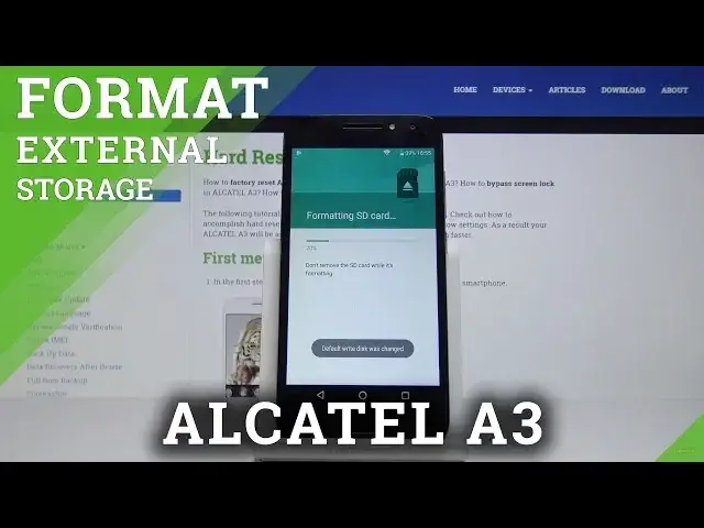 Video thumbnail for How to Format External Storage in ALCATEL A3 - Erase SD Card