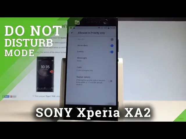 'Video thumbnail for How to Allow Do Not Disturb in SONY Xperia XA2 - Mute Sounds |HardReset.Info'