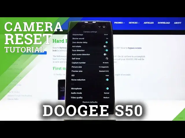 'Video thumbnail for How to Reset Camera Settings in Doogee S50 – Restore Camera Defaults'