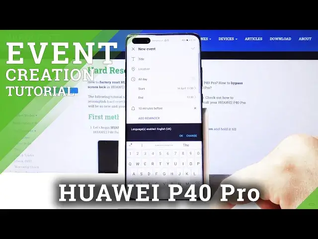 'Video thumbnail for How to Add Event to Calendar in Huawei P40 Pro - Set Up Reminder'