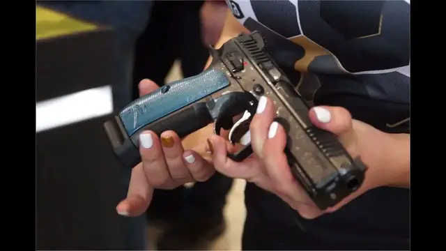 'Video thumbnail for New CZ Shadow 2 9x19mm automatic pistol unveiled IWA 2016 Nuremberg Germany Ceska zbrojovka'