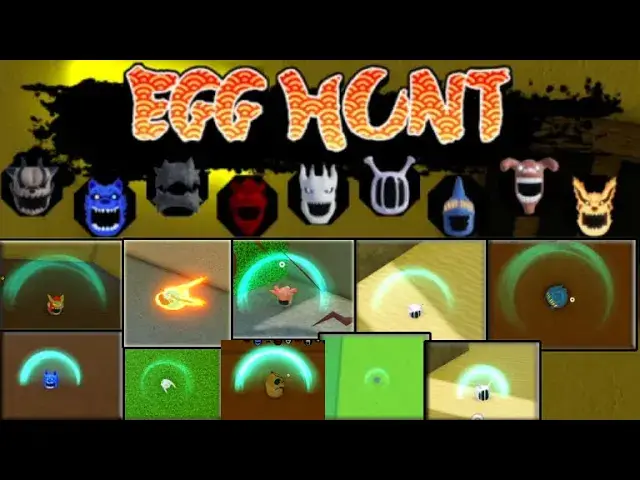 'Video thumbnail for *EXACT LOCATIONS* 9 EGGS Easter THE HUNT EGG HUNT EVENT Shindo Life Roblox + CODES + Private Servers'