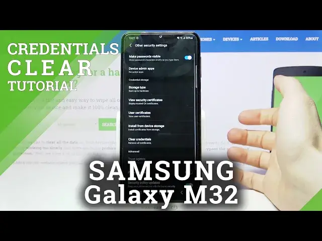 'Video thumbnail for How to Clear Credentials on SAMSUNG Galaxy M32 – Remove All Licenses'