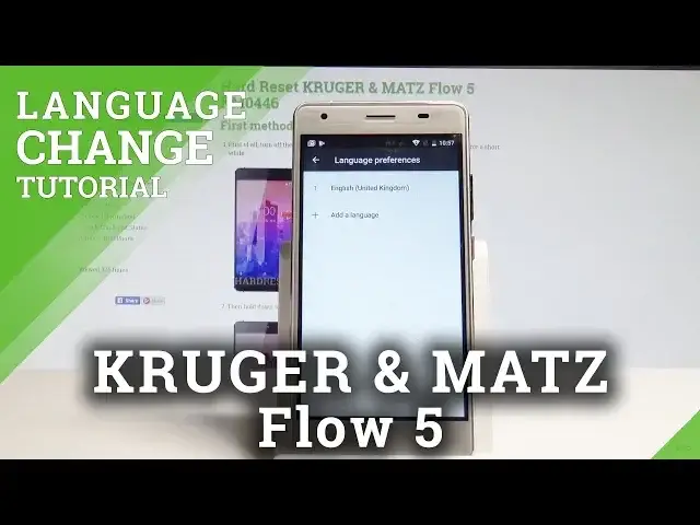 Video thumbnail for How to Change Language on KRUGER & MATZ Flow 5 - Set Up Android Language |HardReset.Info