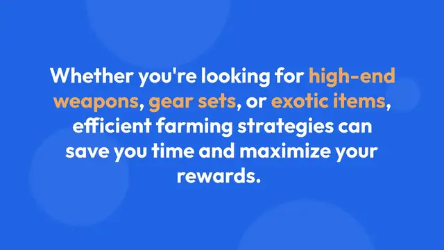 Video thumbnail for How to farm gear efficiently