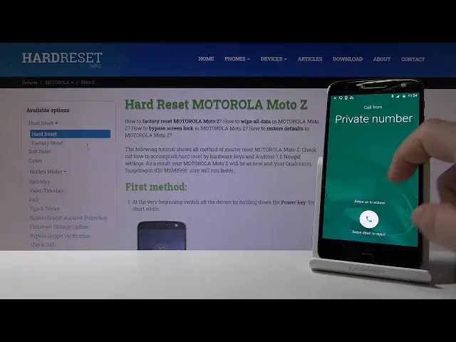 'Video thumbnail for Incoming Call Presentation on Motorola Moto Z'