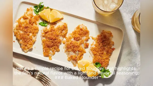 Video thumbnail for flounder recipe
