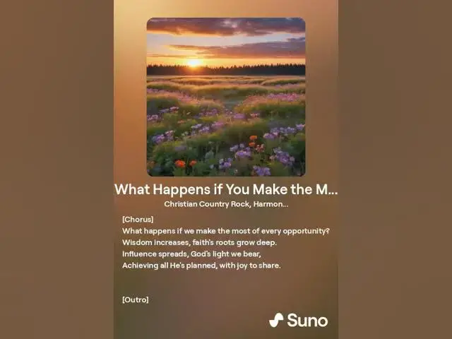 Video thumbnail for What Happens if You Make the Most of Every Opportunity