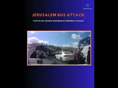 'Video thumbnail for Jerusalem Bus Attack: Five Killed, Dozens Wounded in Terrorist Assault'