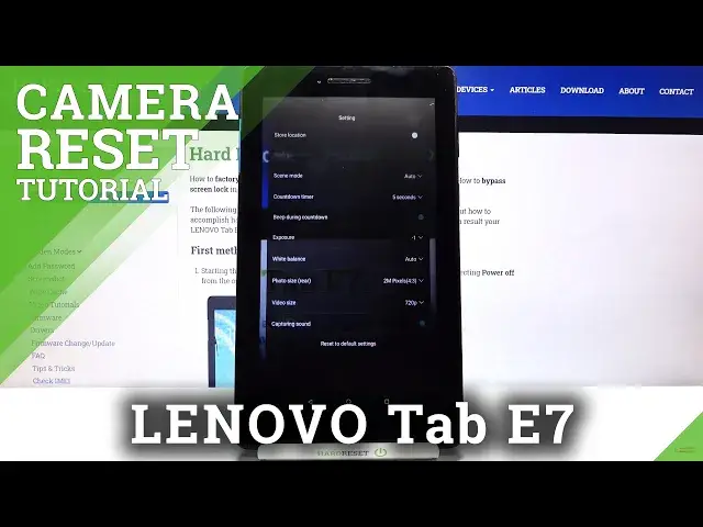 Video thumbnail for How to Reset Camera Settings on LENOVO Tab E7 – Reset Camera Configuration