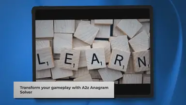 'Video thumbnail for Master Word Games with A2z Anagram Solver: Unscramble Letters Like a Pro'