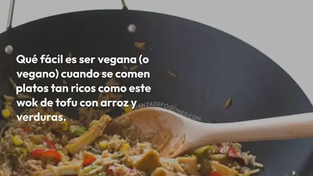 Video thumbnail for Wok de Tofu con Arroz y Verduras
