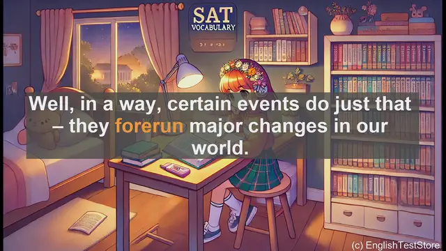 Video thumbnail for 5000 Must Know SAT Vocabulary - Understanding 'Forerun': A Key SAT Vocabulary Word