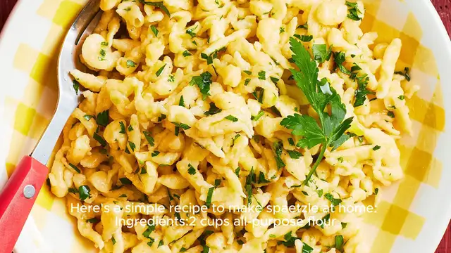 Video thumbnail for Spaetzle recipe