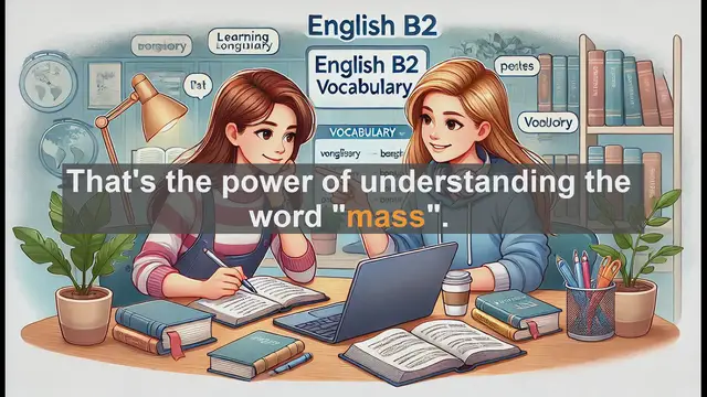 Video thumbnail for 1500 Must Know CEFR B2 Vocabulary - Understanding 'Mass': From Physics to Religion