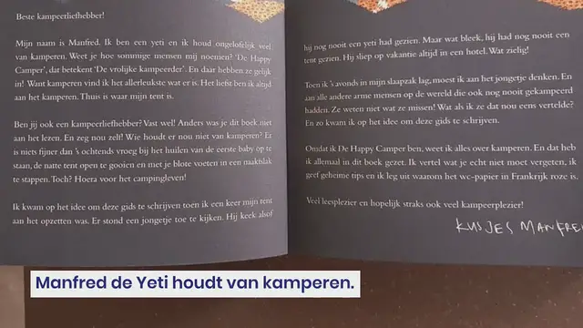Video thumbnail for De Happy Camper, vrolijk kinderboek over kamperen