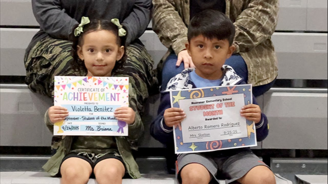 Video thumbnail for Heavener Elementary rise and shine for November