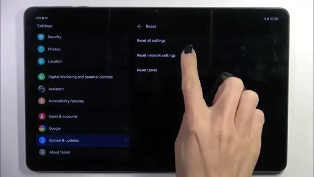 Video thumbnail for How to Reset Network Settings on Honor Pad X9 – Reset Network and Bluetooth
