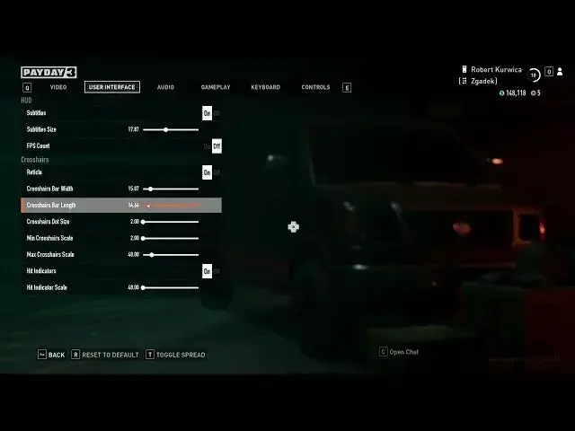 Video thumbnail for How To Adjust Crosshair In Payday 3