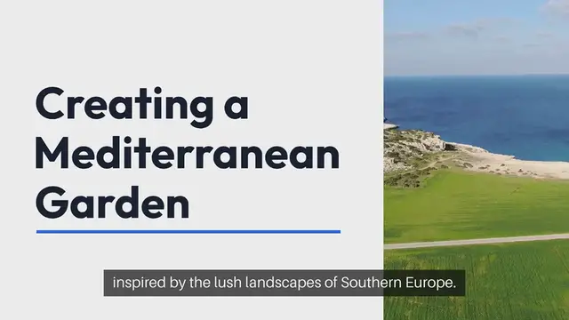 Video thumbnail for Mediterranean Garden Plants and Layouts