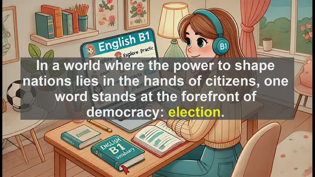 Video thumbnail for 2500 Must Know CEFR B1 Vocabulary - Election: The Key to Democracy Explained