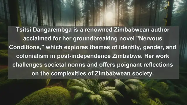 Video thumbnail for Unveiling Zimbabwe's Literary Gems: Top 10 Renowned Writers from Zimbabwe