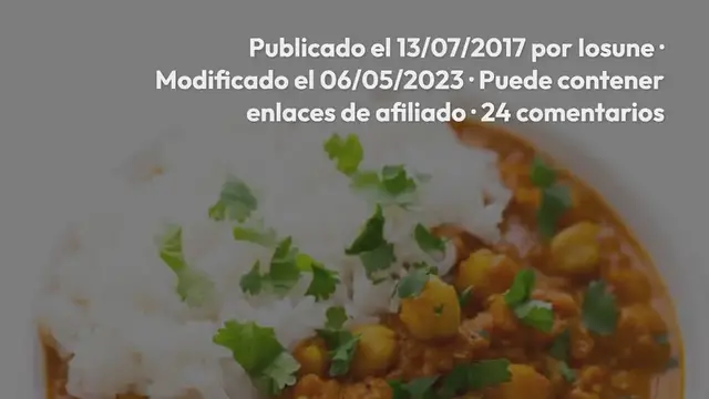 Video thumbnail for Chana Masala Sin Aceite