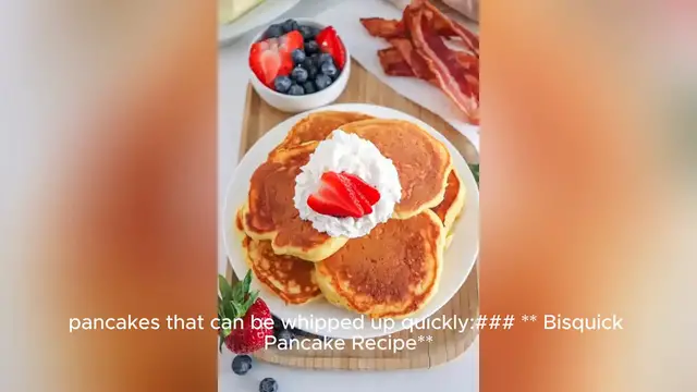 Video thumbnail for bisquick pancake recipe