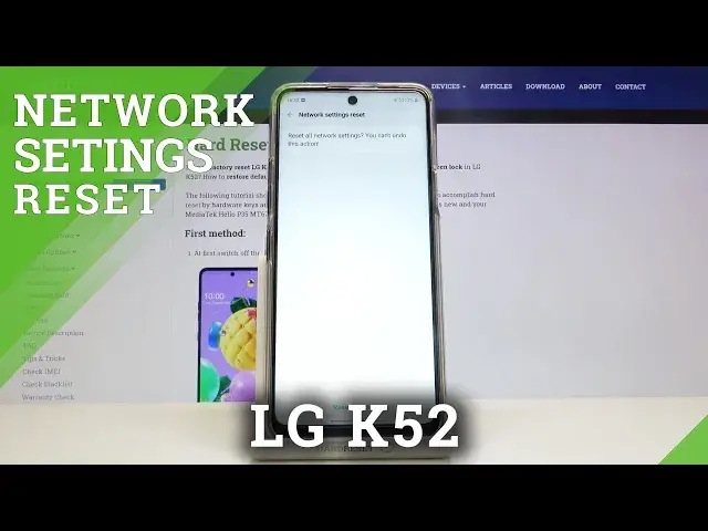 'Video thumbnail for How to Reset Network Settings in LG K52 – Restore Network Defaults'