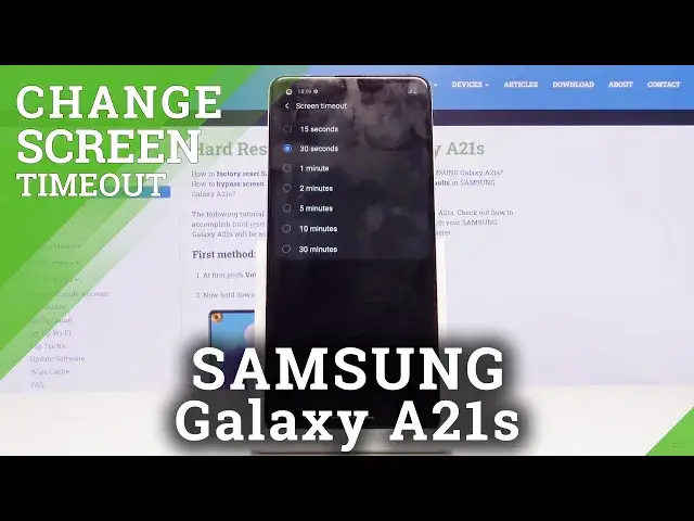Video thumbnail for How to Change Screen Timeout in SAMSUNG Galaxy A21s – Display Settings
