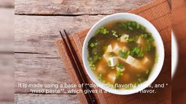 'Video thumbnail for Miso Soup Recipe'