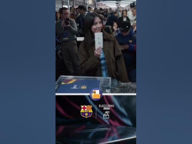 Video thumbnail for Aitana Bonmatí vota en las Elecciones del Barça por primera vez ✅

📹 FC Barcelona
