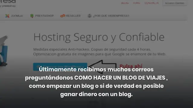 Video thumbnail for Como hacer un blog de viajes PASO A PASO