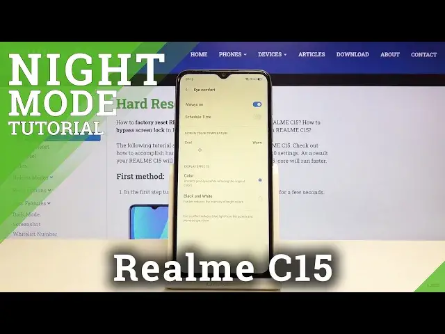 'Video thumbnail for How to Activate Eye Comfort Mode in Realme C15 - Night Mode'