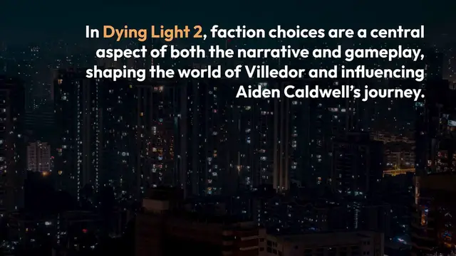 Video thumbnail for Dying Light 2 Faction Choices