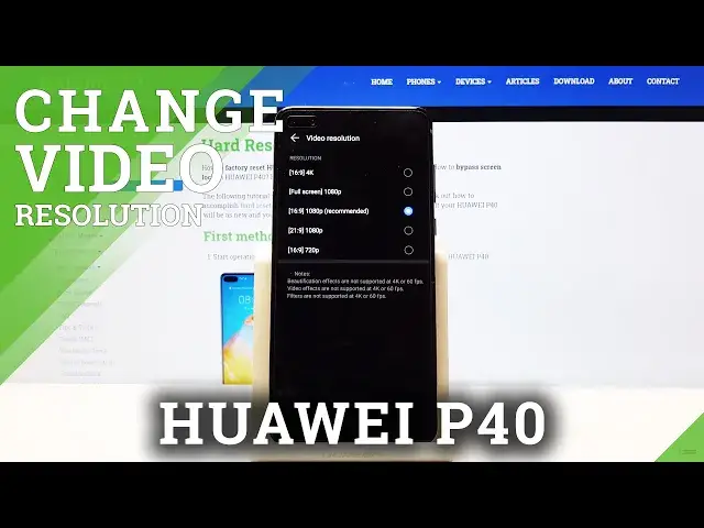 'Video thumbnail for How to Change Video Resolution in HUAWEI P40 – Select Video Quality'