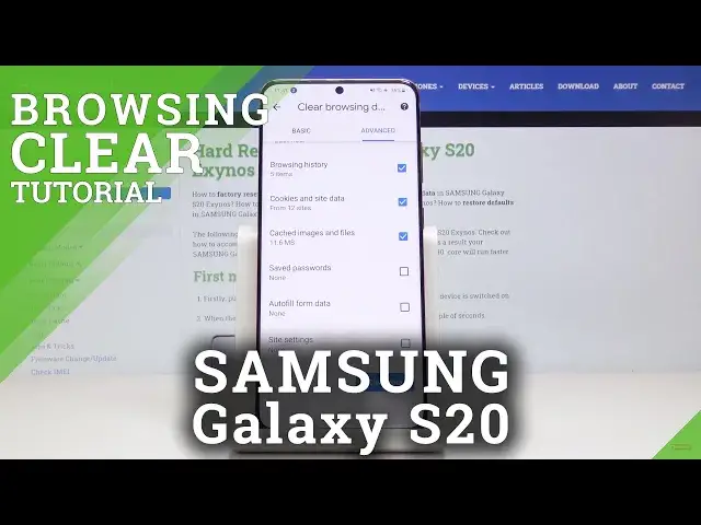 'Video thumbnail for How to Clear Browser Data in Samsung Galaxy S20 – Delete Search History'