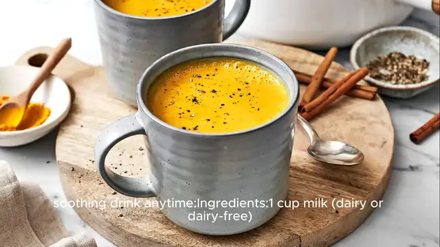 Video thumbnail for Golden milk recipe