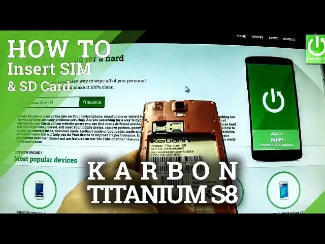 'Video thumbnail for How to insert SIM card and Micro SD card in KARBONN TITANIUM S8'