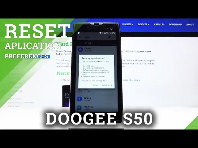 'Video thumbnail for DOOGEE S50 Reset App Preferences'