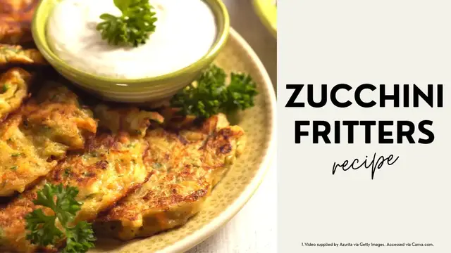 Video thumbnail for Zucchini Fritters Recipe