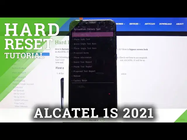 'Video thumbnail for How to Factory Reset ALCATEL 1S – Reset All Settings | Remove Password'