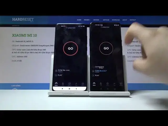 'Video thumbnail for Xiaomi Mi 10 vs OnePlus 8 Pro lte speed test comparison'
