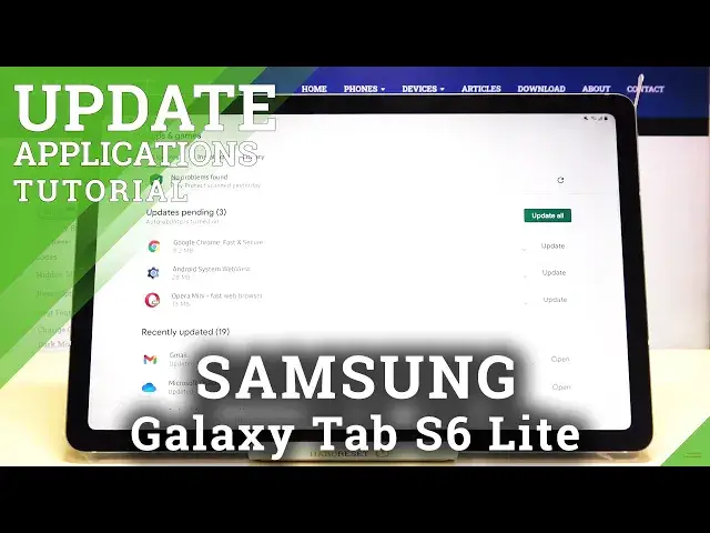 'Video thumbnail for How to Update Apps in SAMSUNG Galaxy Tab S6 Lite – Download Newest App Version'
