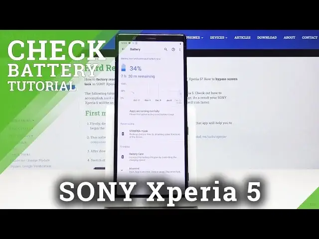 Video thumbnail for How to Locate Battery Percentage in SONY Xperia 5 – Show Battery Level