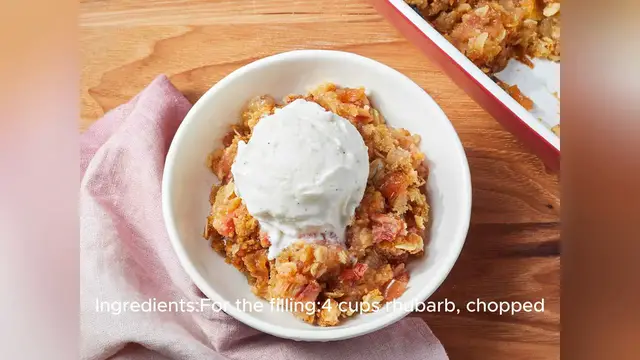 Video thumbnail for rhubarb recipe